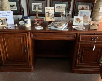 Solid wood desk $340
