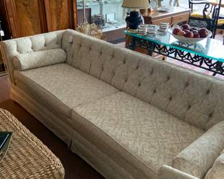 Mid Century Tufted Sofa $640