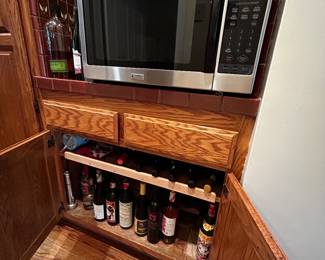 Microwave and Pantry Items