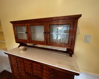 Antique Dental Furniture: Dental Supplies Drawer Cabinet