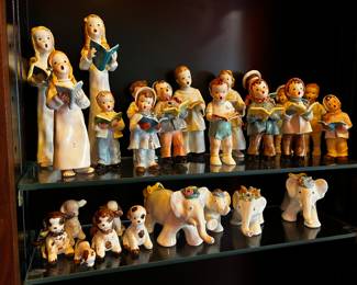 Vintage Hand Painted Boy and Girl Dolls