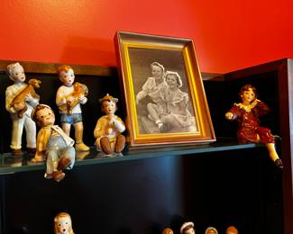 Vintage Hand Painted Boy and Girl Dolls