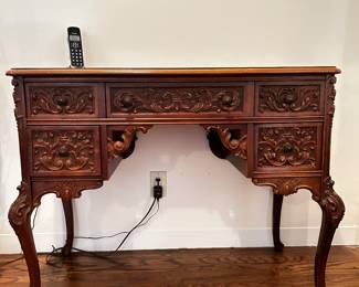 Ornate Wood Desk