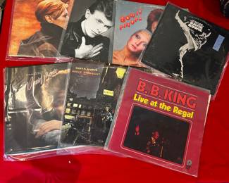 Vinyl Records: David Bowie, B.B. King