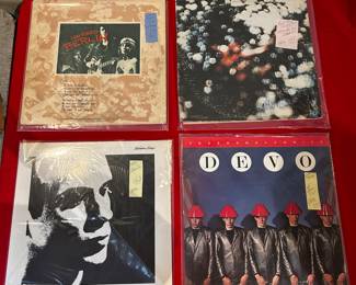 Vinyl Records: Brian Eno, Devo, Lou Reed, Pink Floyd