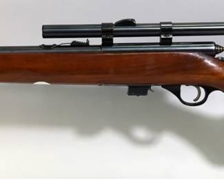 OF Mossberg & Sons 142K .22 SLR Bolt Action Rifle SN# Not Found, Foregrip Folds Down For Monopod, J.C. Higgins 4x Scope