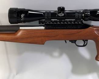 Magnum Research MLR-1722M .22 WMR Rifle SN# ML16566, No Mag, Thumbhole Stock, Bushnell 4-12x Scope