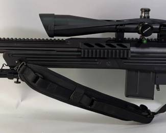Savage Arms 10BA .308 WIN Bolt Action Rifle SN# H608122, Bipod, Adjustable Stock, Padded Sling, Barska 10-40x50 IR Scope, Level
