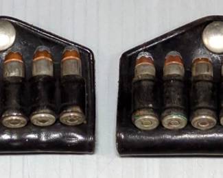 .38 Special Ammo, Approx 125 Rds, 4 Empty Brass, And 2 Safariland Leather Cartridge Holders