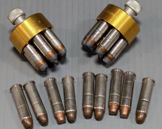 Browning .357 MAG Ammo, Approx 12 Rds, In 2 HKS Model 10 6-Rd Speedloaders, And 9 Loose Rds