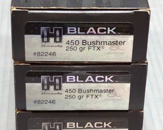Hornady Black 450 Bushmaster Ammo, Approx 59 Rds