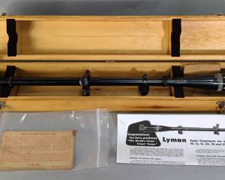 Lyman Super Targetspot x20 Power Scope, With Paperwork, In Original Wood Case