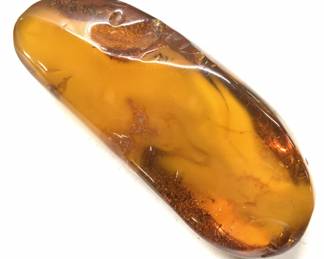 Large Amber Specimen w Pouch
