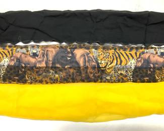 Hand Rolled Silk Safari Scarf, Sheer Silk Scarf, 3
