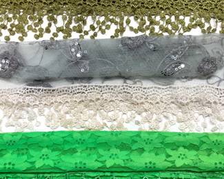 Ladies Lace and Mesh Fashion Shawls/Scarves, 3
