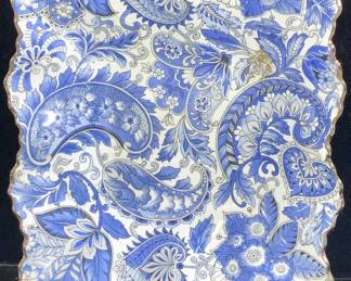 Paisley Stafforshire Porcelain Trinket Dish, Engl
