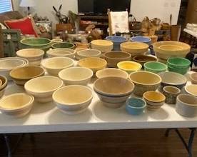 antique and vintage crock bowls