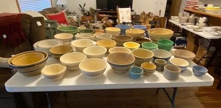 antique and vintage crock bowls