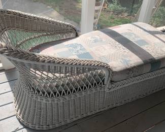 wicker chaise