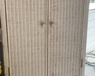wicker cabinet