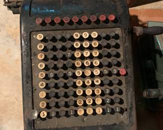 vintage adding machine