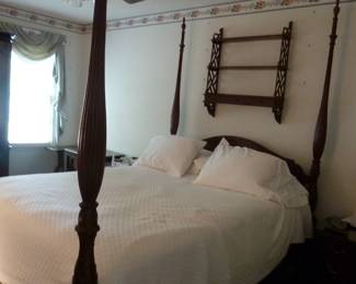 Queen poster bed by Baker