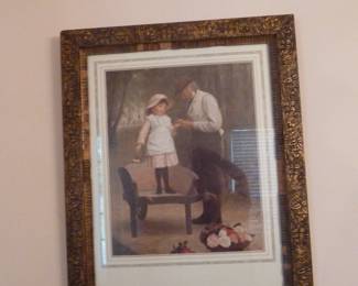 vintage framed print