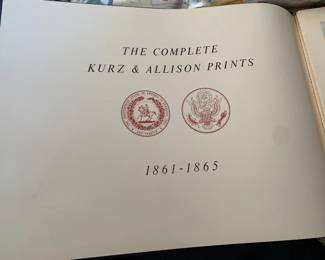 large vintage portfolio of dozens of prints Civil War