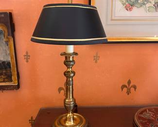 Small candlestick Empire style lamp.