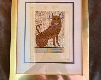 Intaglio etching "Mau"24/150, signed, Jan Fleck, 147/8"x117/8".