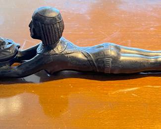 Repro. Egyptian figure oil lamp.