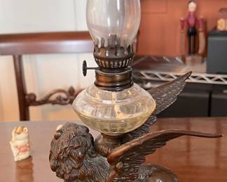 Repro. Lyon oil lamp.