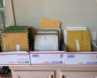 Stacks of First day issues stamps