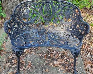 Antique Castiron Yard Bench