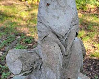 Bashful Betty  Vintage Concrete Statue