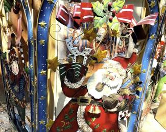 Metal Christmas Fireplace Screen