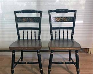 Hitchcock Stenciled Chairs 