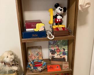 Mickey Mouse Phone and dolls - sold