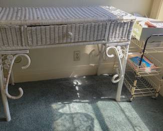 Wicker desk