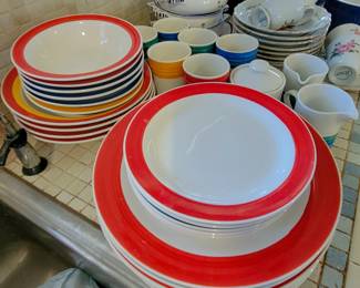 Oneida Rainbow Bright stoneware set