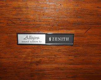 Vintage Zenith console stereo