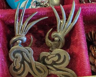 Vintage sterling screwback earrings