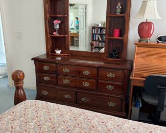 Dresser w/ Hutch & Mirror