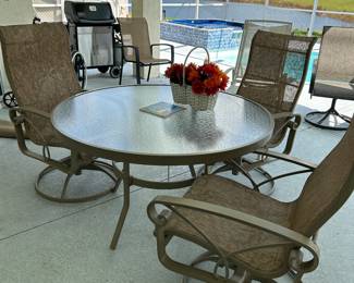 3 Rocker Swivel Chairs