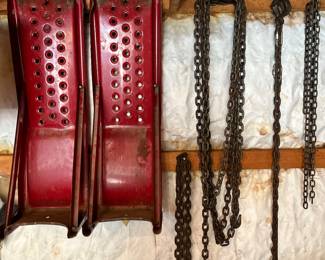 Tow chains, ramps 