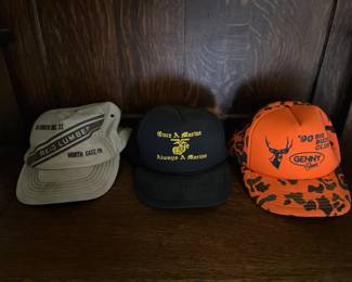 Many trucker hats 