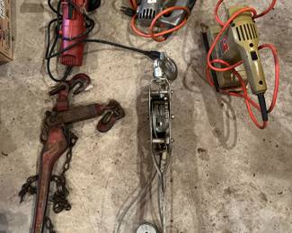 Power tools, come a longs, ratchets 