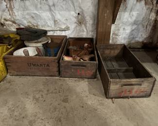 Wood boxes 