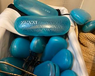 Lots of Zenni eyeglass frames.