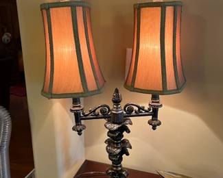 #10	Metal 2 handle Lamp - 27" Tall	 $75.00 			
